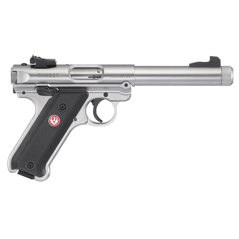 Ruger – MKIV TARGET .22 LR 5.5″ Stainless steel Threaded Barrel – GRIT ...